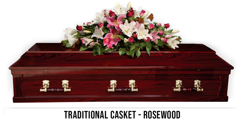 Traditional-casket---rosewood